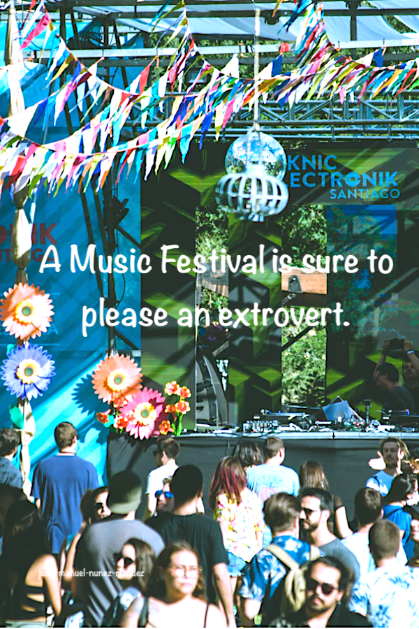 alt="Five truths about travel with an extrovert, they will pick a music festival - photo of music festival."
