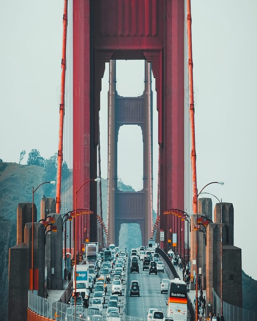 "Thanksgiving Traffic Golden Gate Brigde"